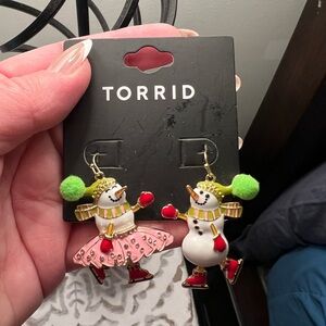 Torrid Snowman earrings
